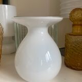 Corole vase opaline white glass Pia Amsell for Ikea