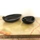 Set of 2 ceramic trinket trays from the 1950s, signed ACCOLAY