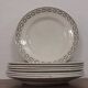 Set of 8 flat plates earth of iron st Amand n°6009