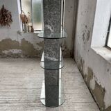 Roche Bobois stone and glass sculpture shelf 1970s