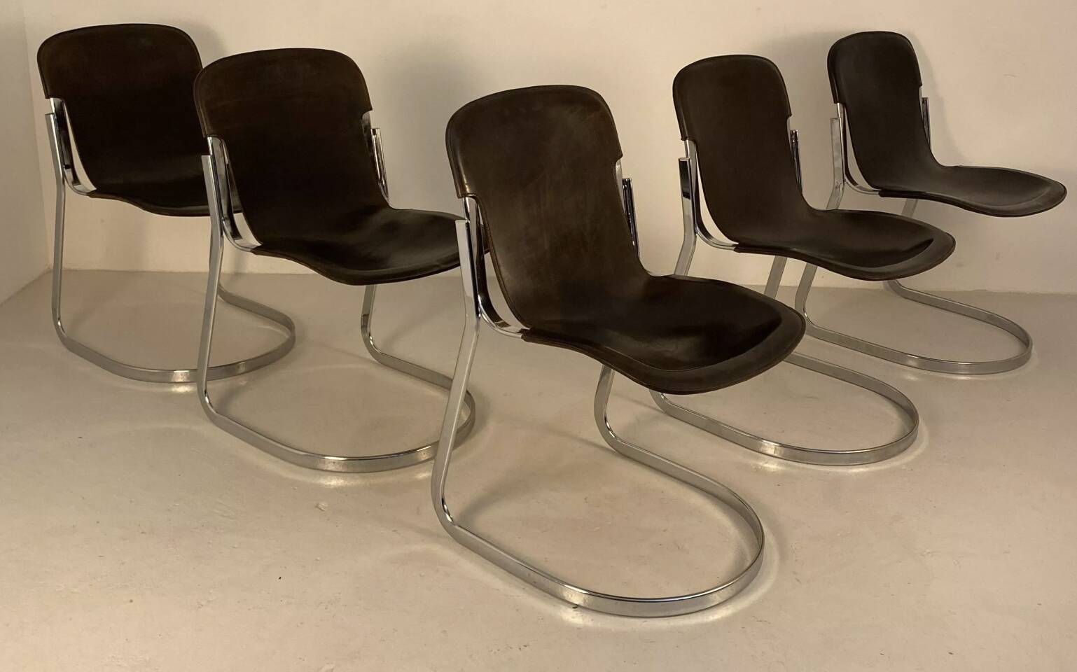 Set of 5 Cidue chairs, Italy 1970