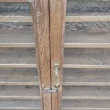 Old collector's wall display case in Burmese teak
