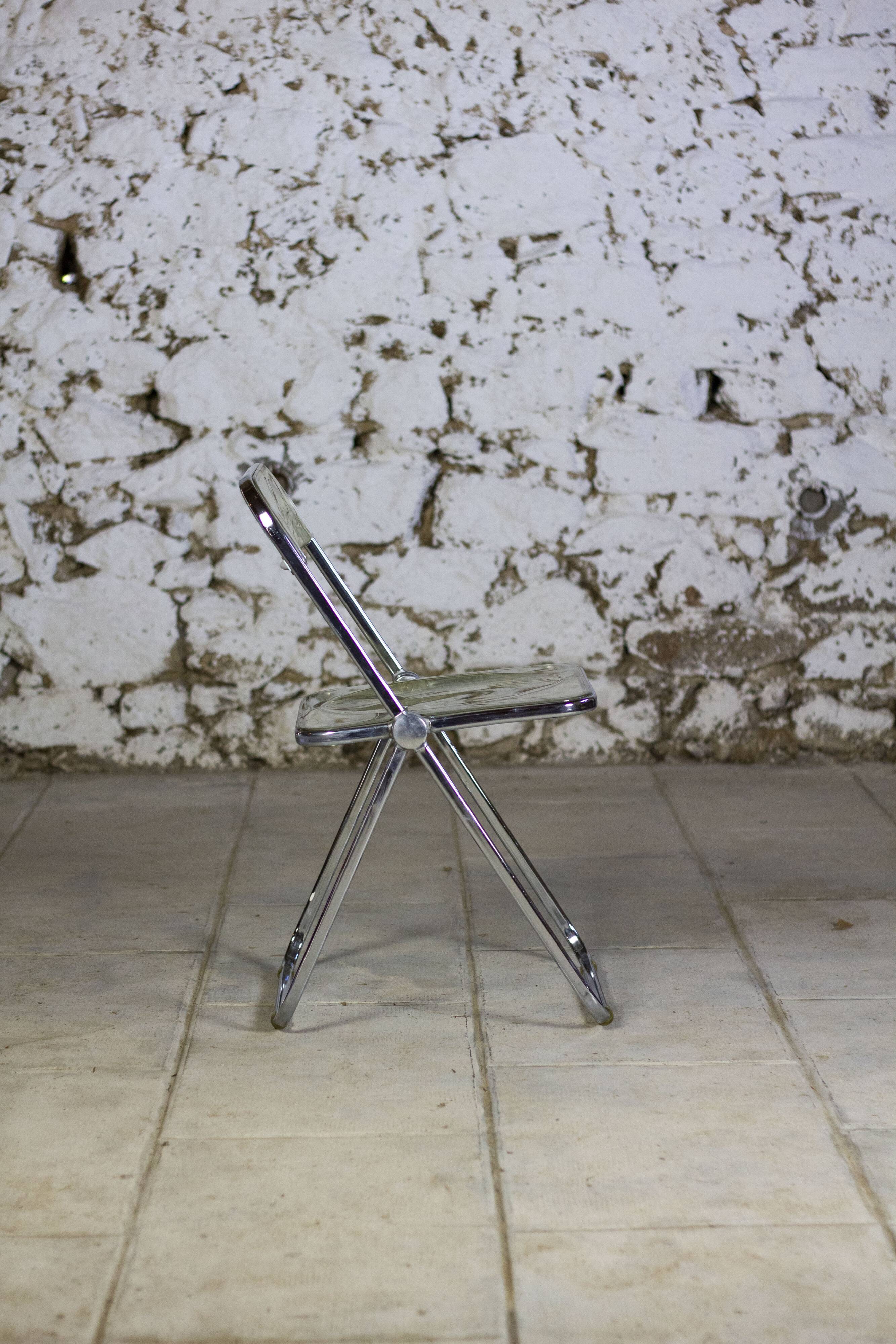 Folded chair by Giancarlo Piretti for Anonima Castelli, 1970