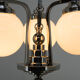 Art Deco 3-flamming Chandelier, 1920s