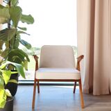 Scandinavian armchair set of 2 buckle white