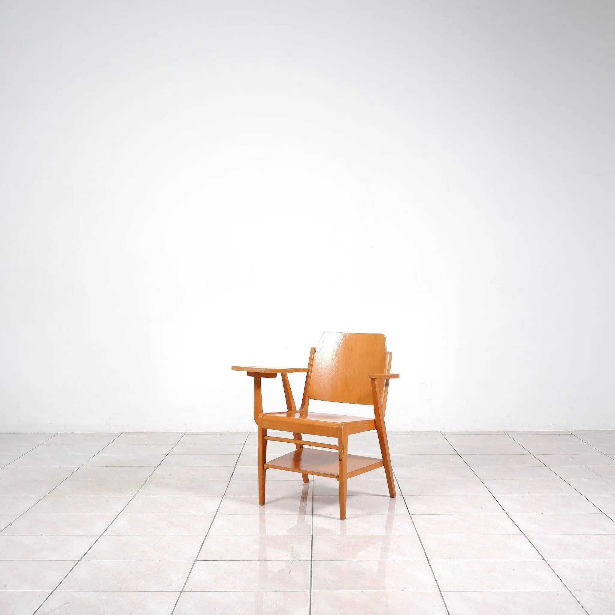 Franz Schuster „Forum Stadtpark“ chair with writing desk