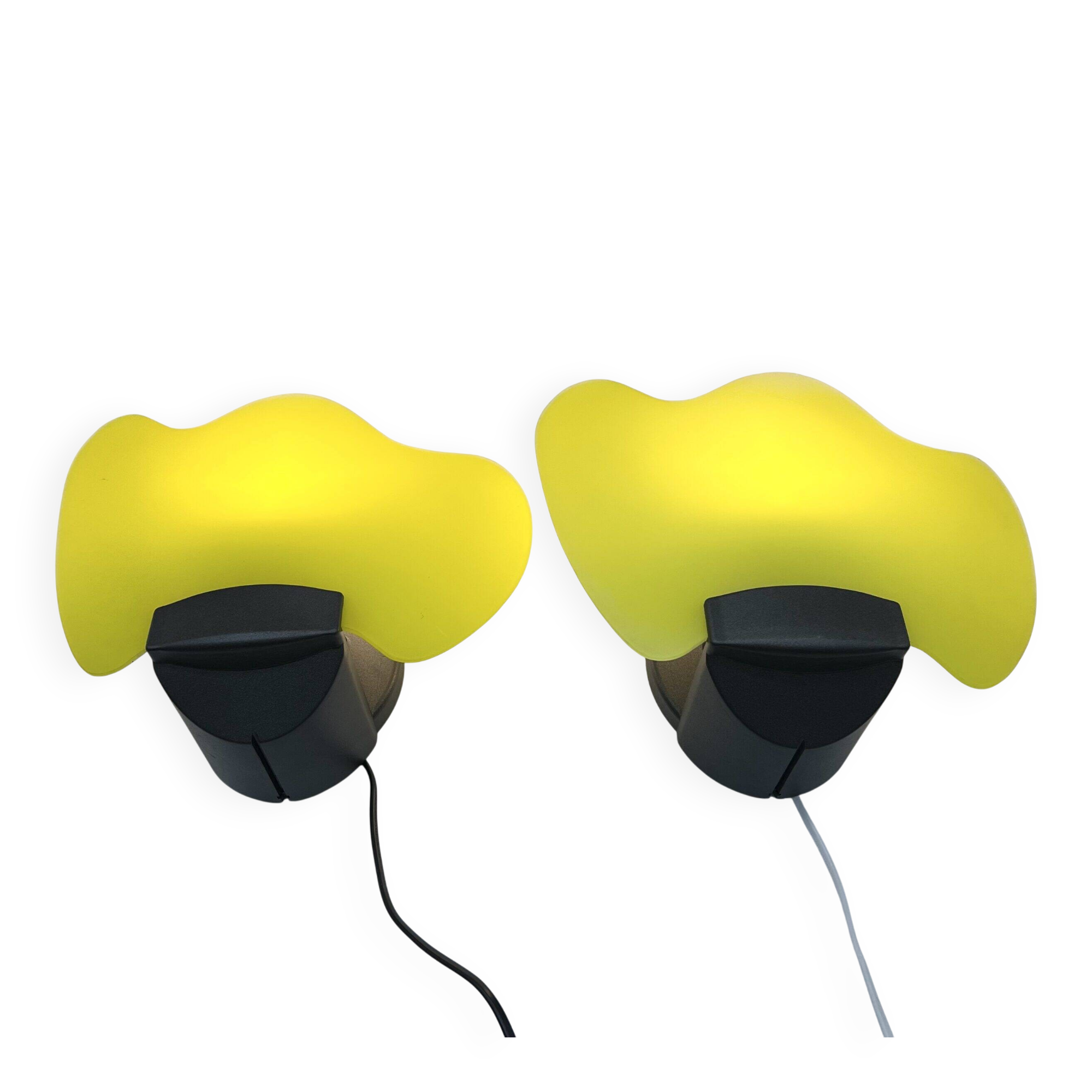 Pair of modernist wall lights "Laguna Light" - Italy, 1980s