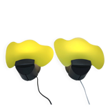 Pair of modernist wall lights "Laguna Light" - Italy, 1980s