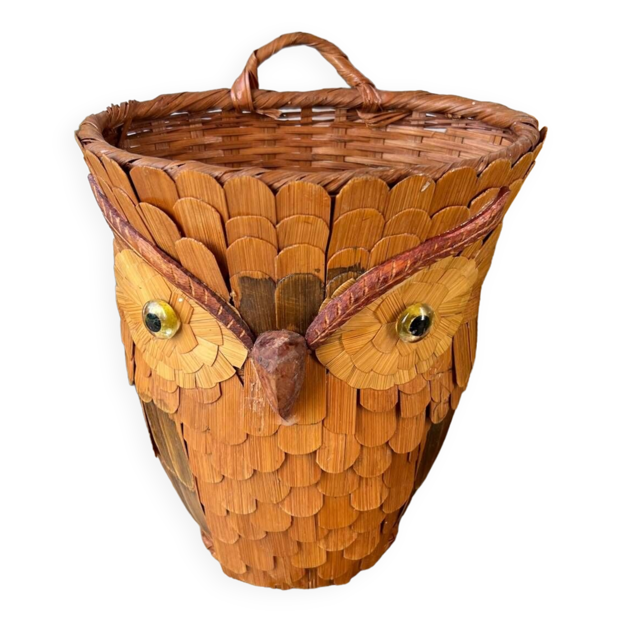 Vintage “owl” basket