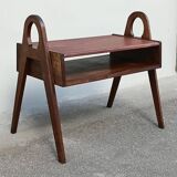 1950s solid wood side table