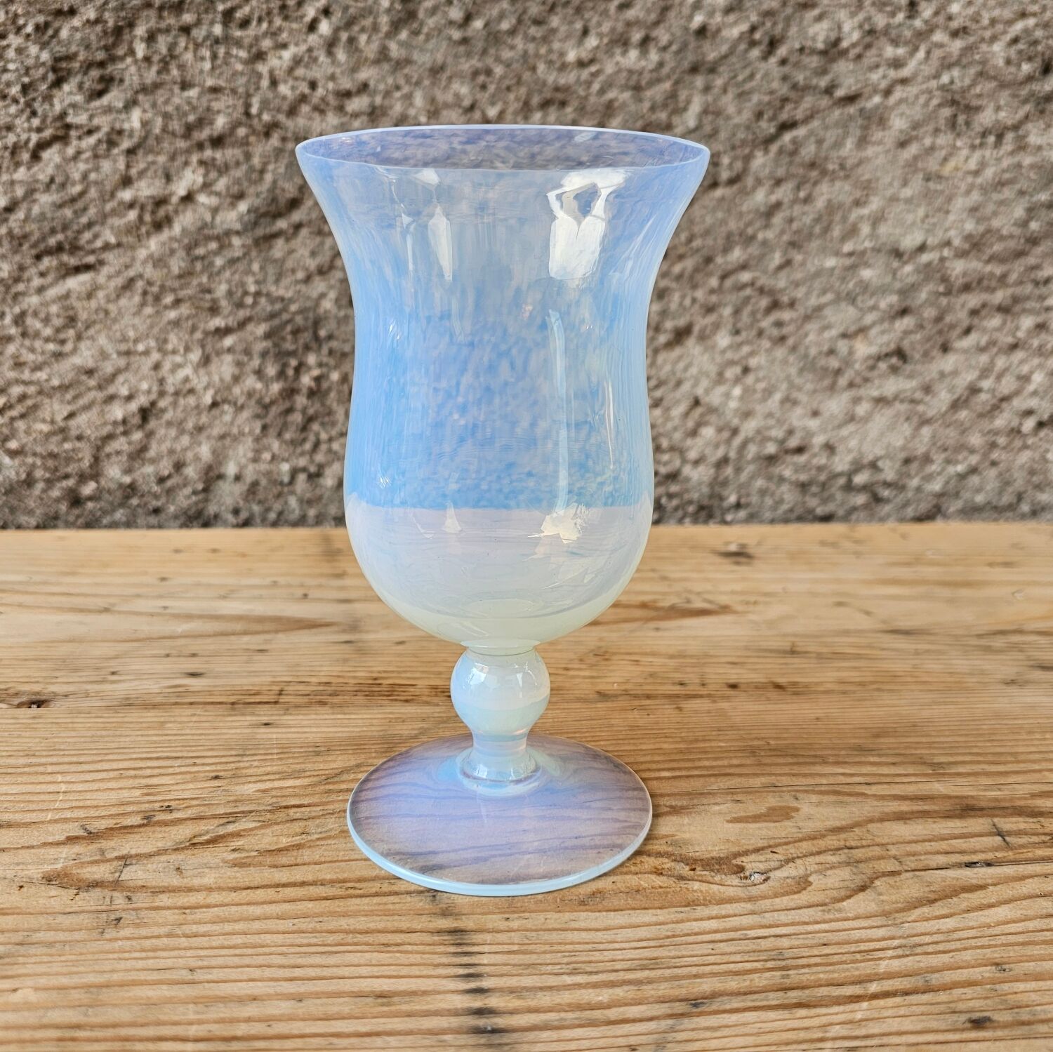 Opalescent glass vase