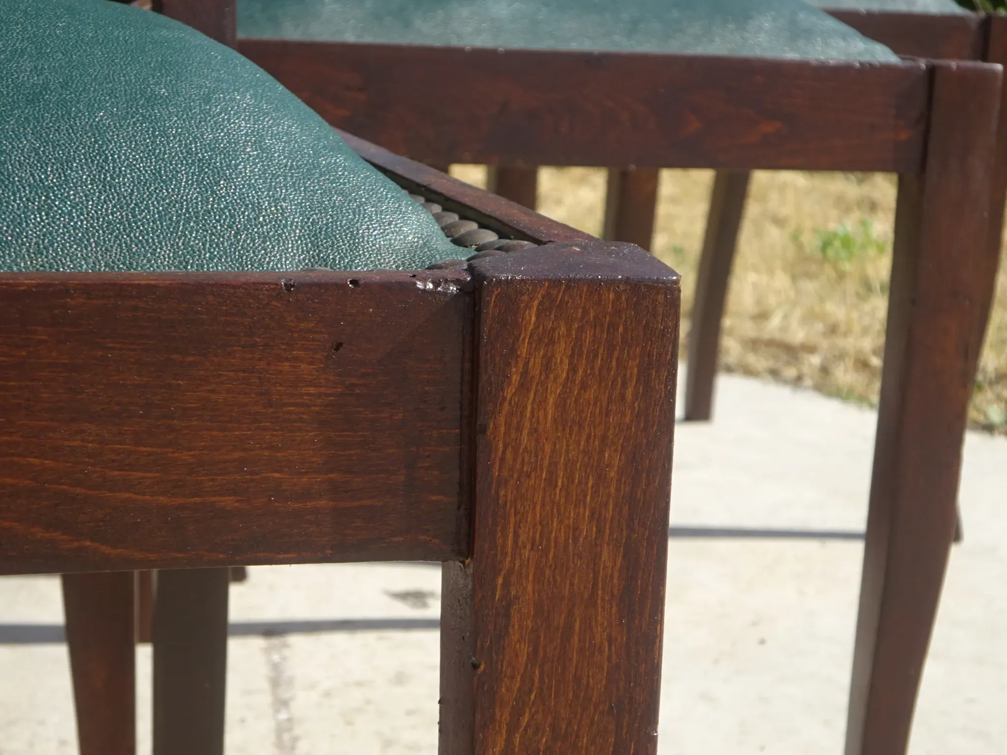 Chaises Art Déco restaurées, lot de 6
