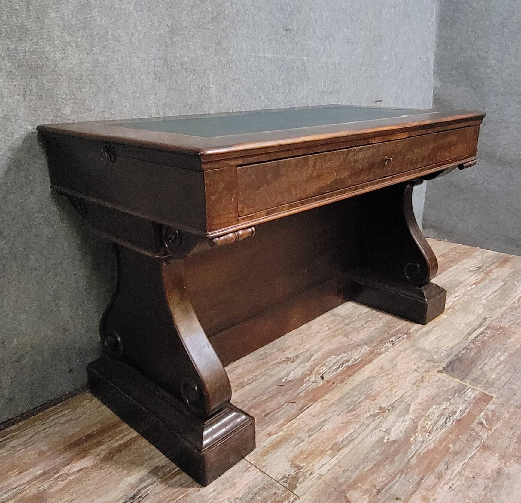 Empire period double-top center flat desk