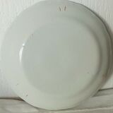 St. Clement Luneville decor plate with coqe a la barriere and cherries 19 eme