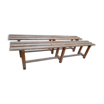 Pair of old year 50 benches