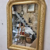 Antique Louis Philippe gilded mirror