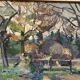 Swedish Oil on Panel – “Layered Landscape” by Bengt Crantz