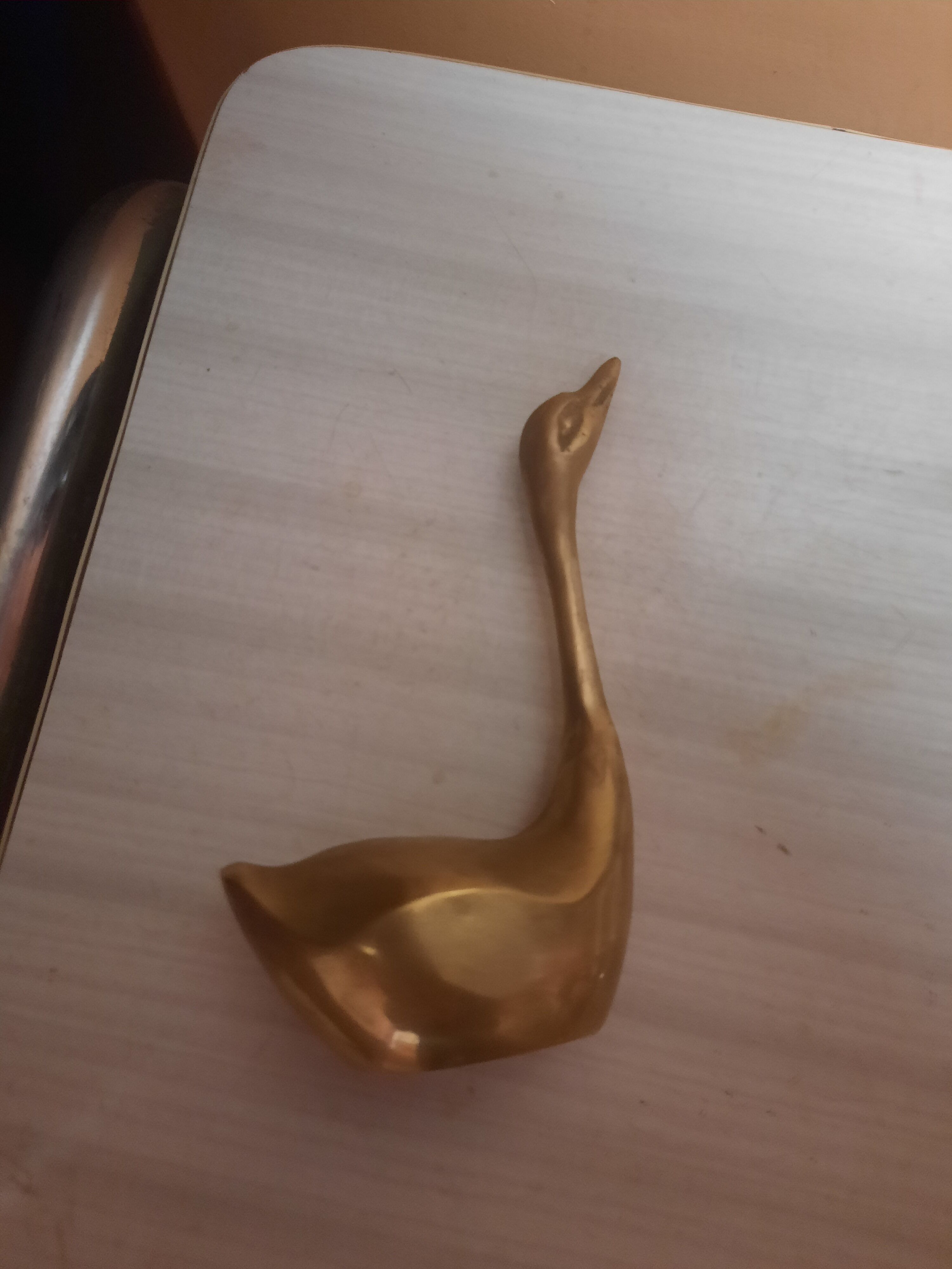 Brass swan