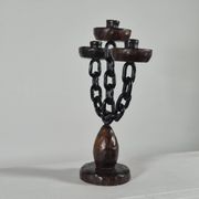 Vintage brutalist chain candlestick Spain