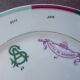 Antique plate Limoges porcelain Sample Advertising Hotel
