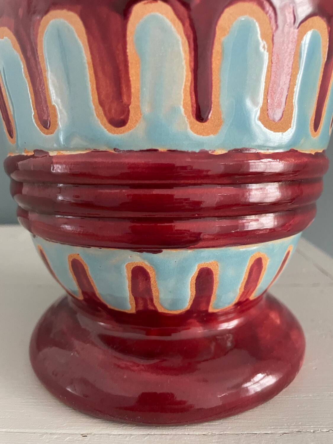 CAB Art Deco tulip vase