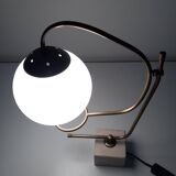 Large Vintage Table Lamp • Marble Base • Brass • 1970-1980