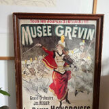 Framed vintage orchestra poster