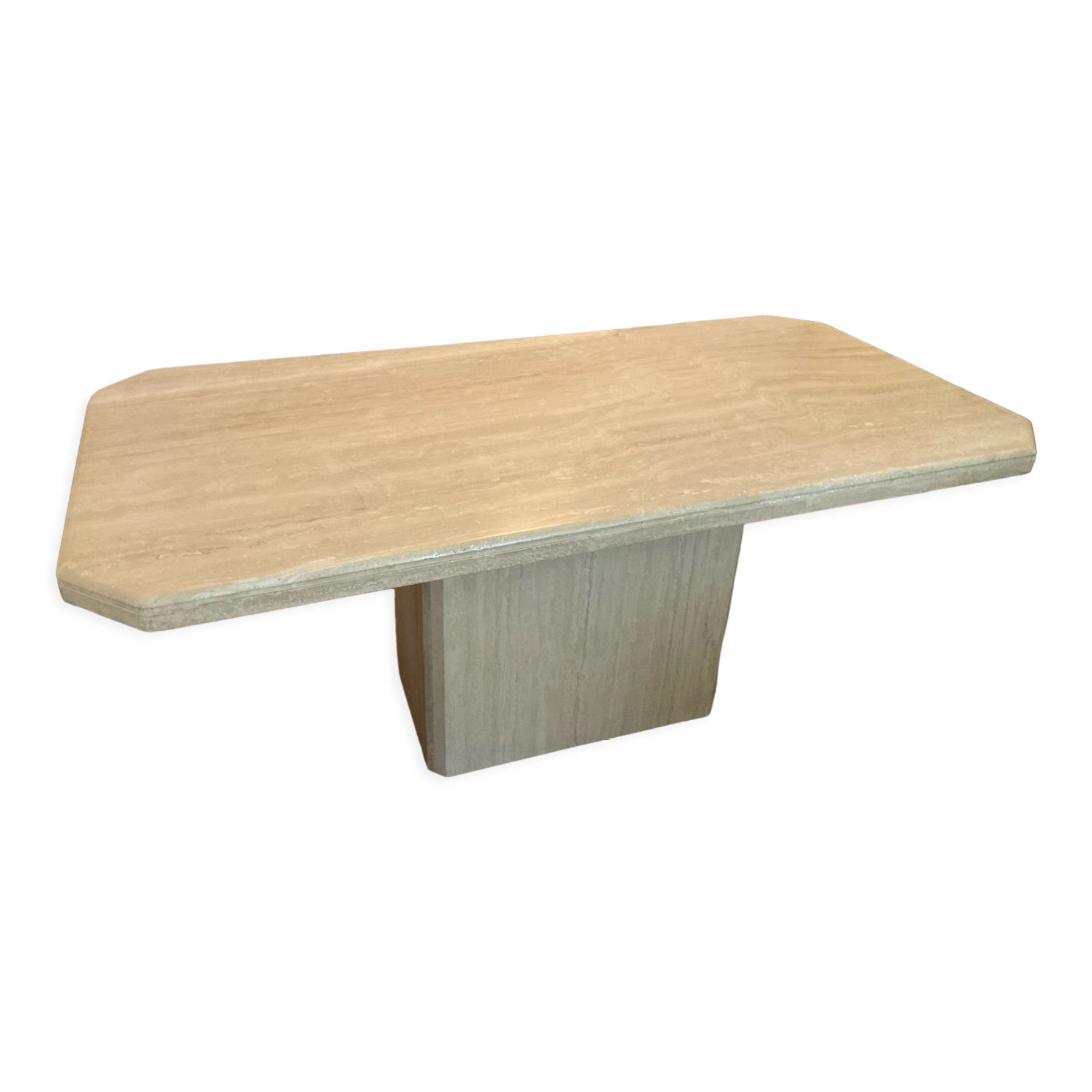 Travertine dining table 6/8 people
