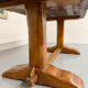 Monastery farmhouse table in thick solid oak, vintage 1960s.