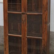 Old wooden glazed cabinet