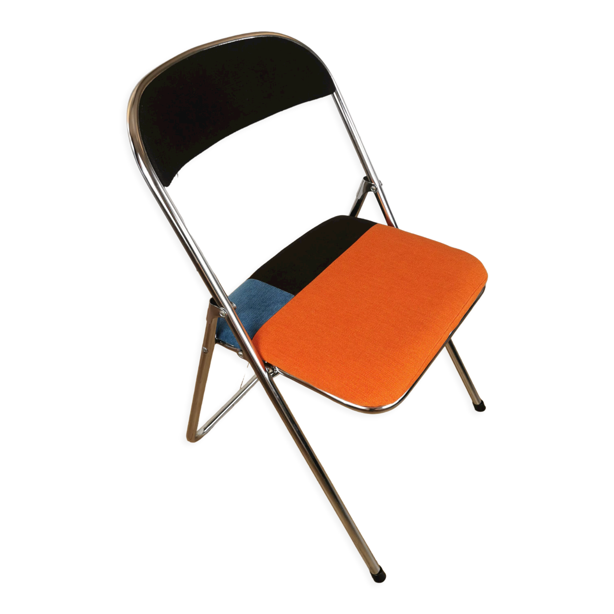 Upcycled 70s chrome folding chair