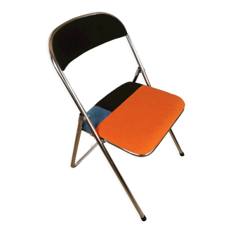 Upcycled 70s chrome folding chair