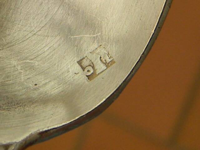 Set of 6 silver-plated teaspoons