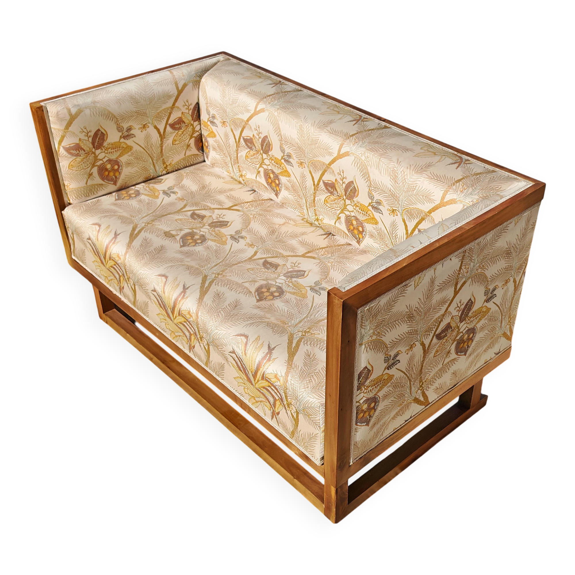 Jugendstil canapé by Josef Hoffmann 1902 by Wittmann 1980s