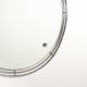 Chrome-plated metal wall mirror, second half of the 20th century