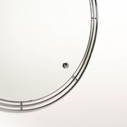 Chrome-plated metal wall mirror, second half of the 20th century