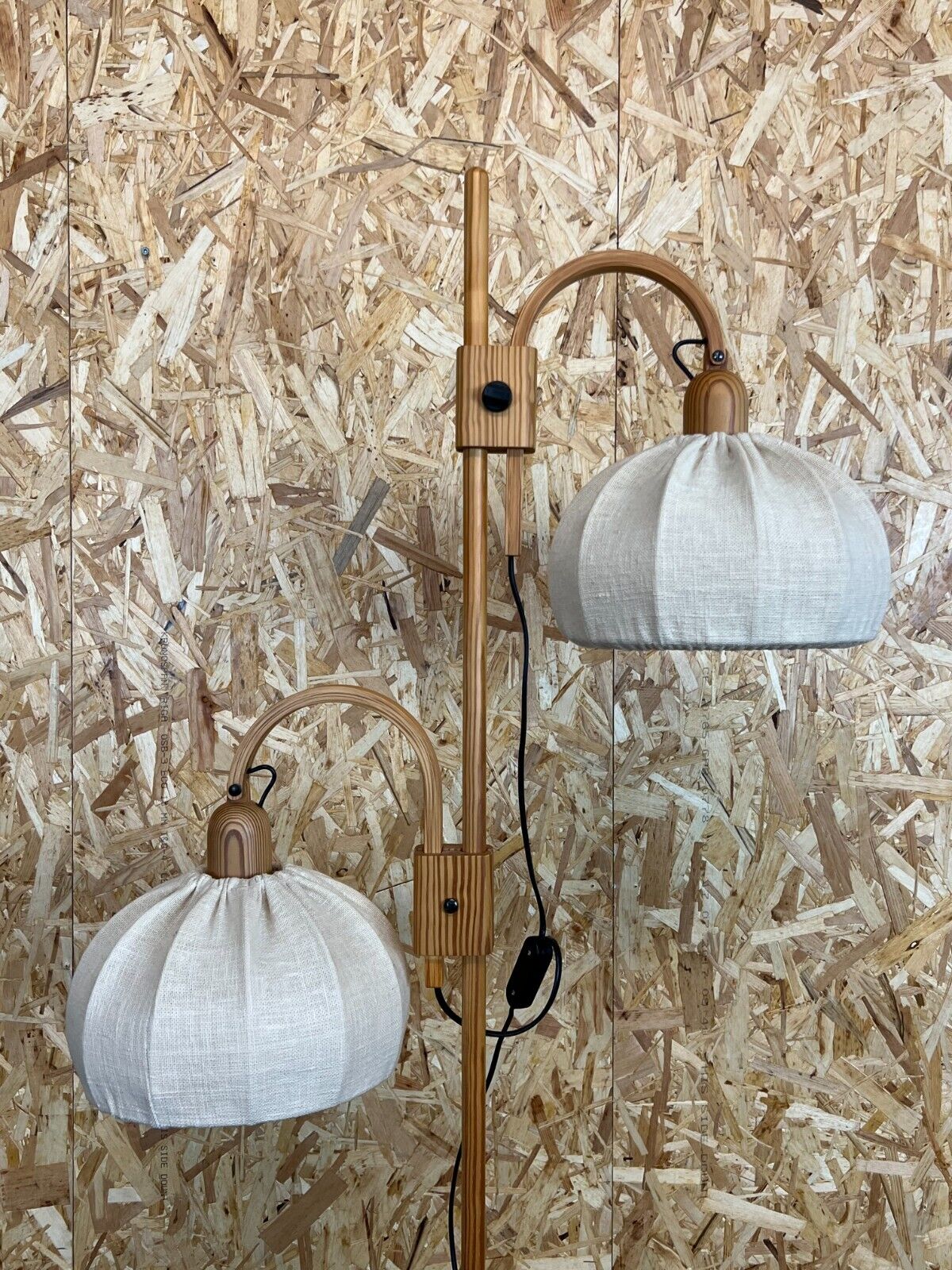 Floor lamp Domus pine Danish design Denmark, 60/70