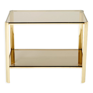Bronze side table signed J.T. Lepelletier for Broncz circa 1960