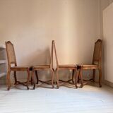 4 chaises cannage