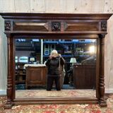 Napoleon III walnut mirror