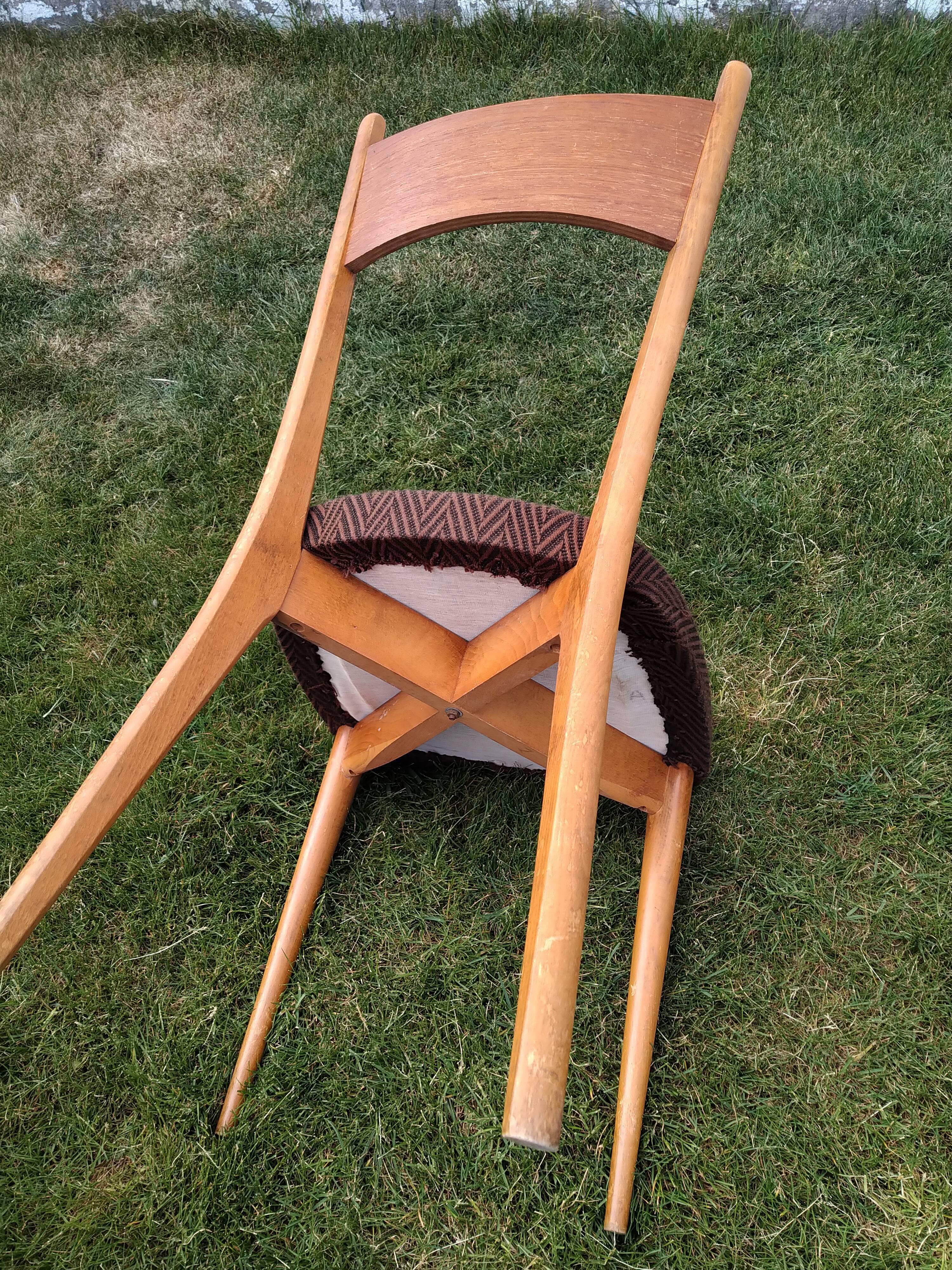 Set of 7 chairs 60s
