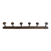 Portemanteau mural en bois à 6 patères