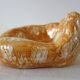 Ceramic enamelled hand dish from the 1970s
