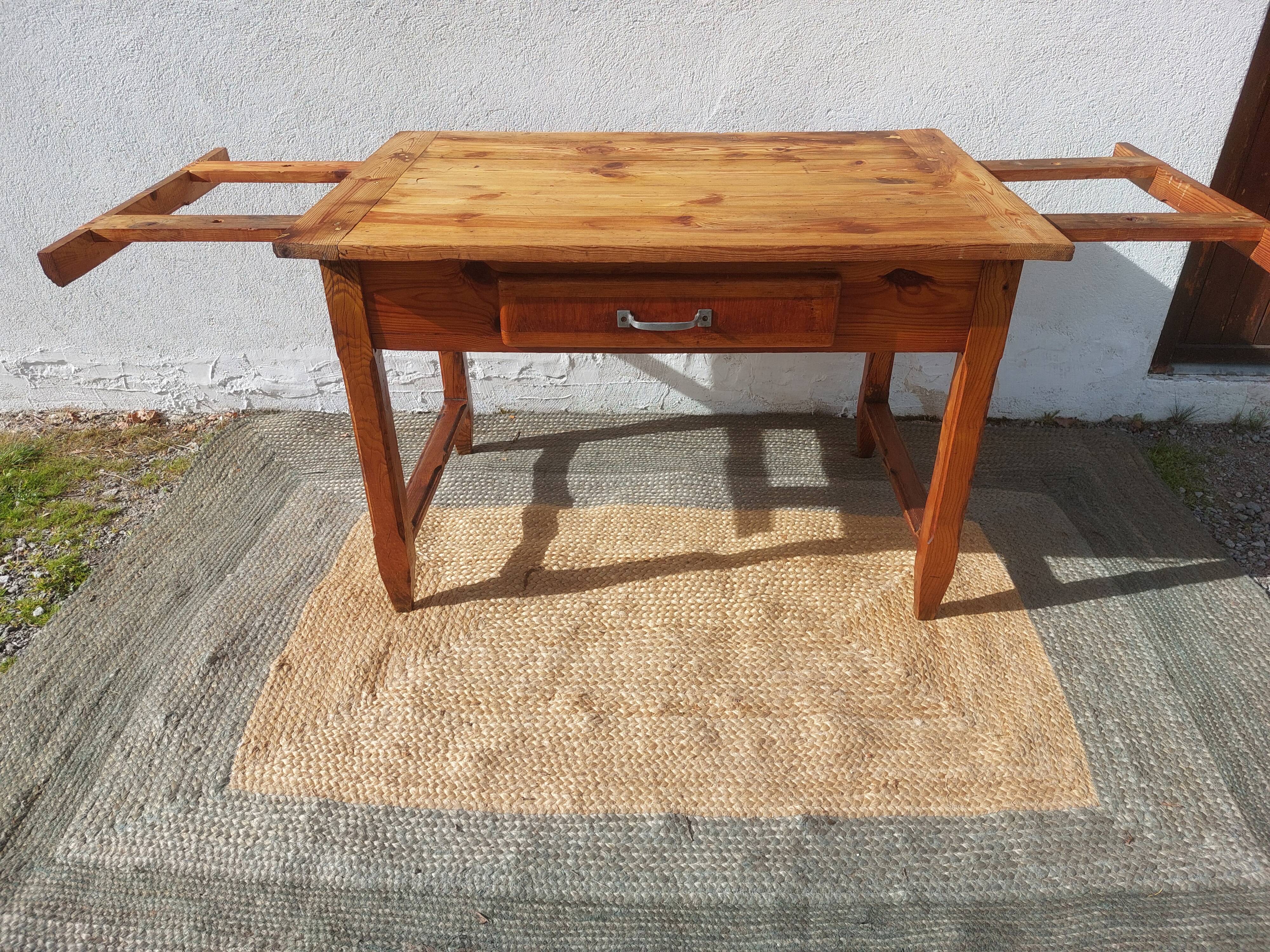 wooden table, bistro, countryside