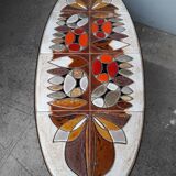 Ceramic coffee table period 1960 vintage / Corroyez