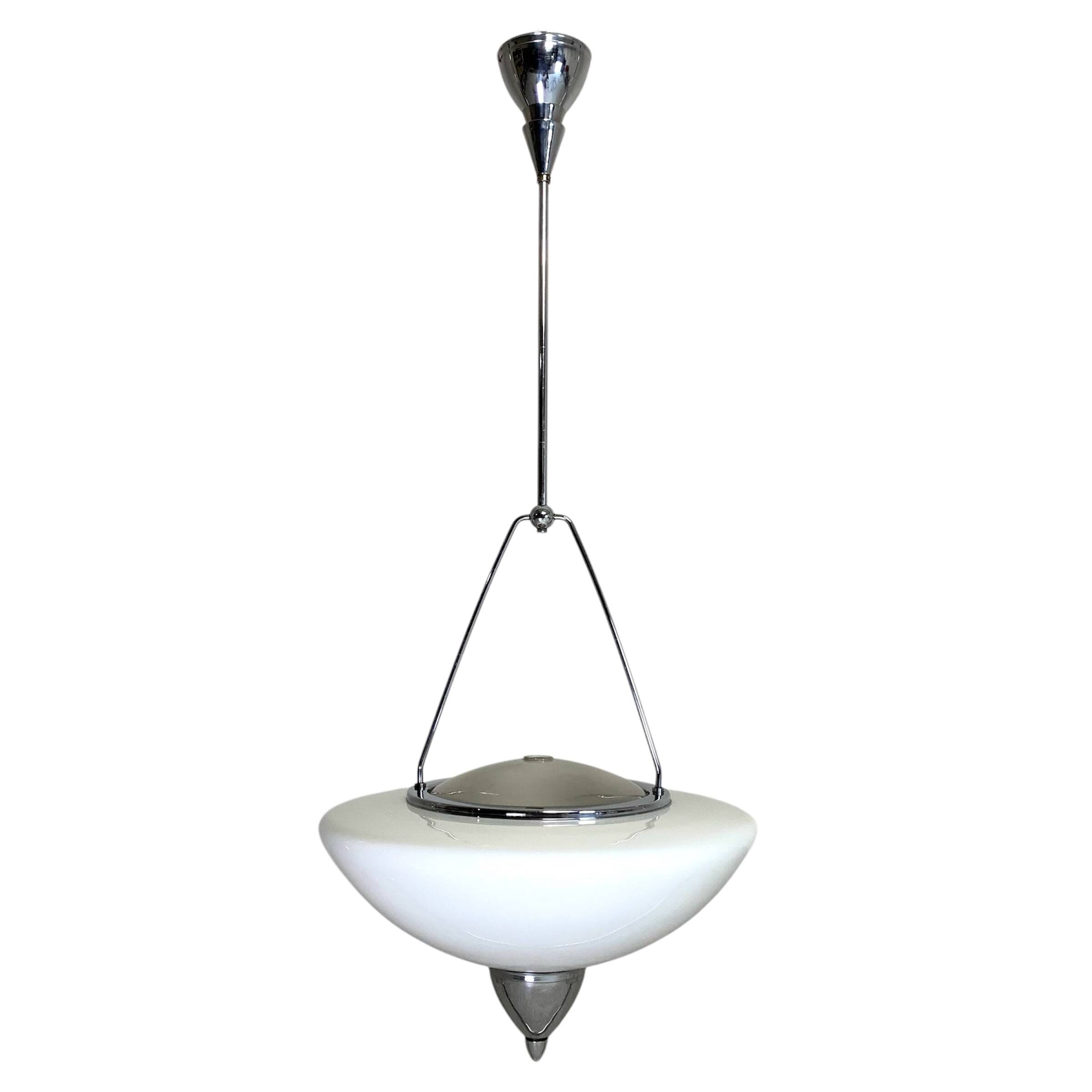 Zeiss Ikon pendant lamp, mirror lamp, 1930s