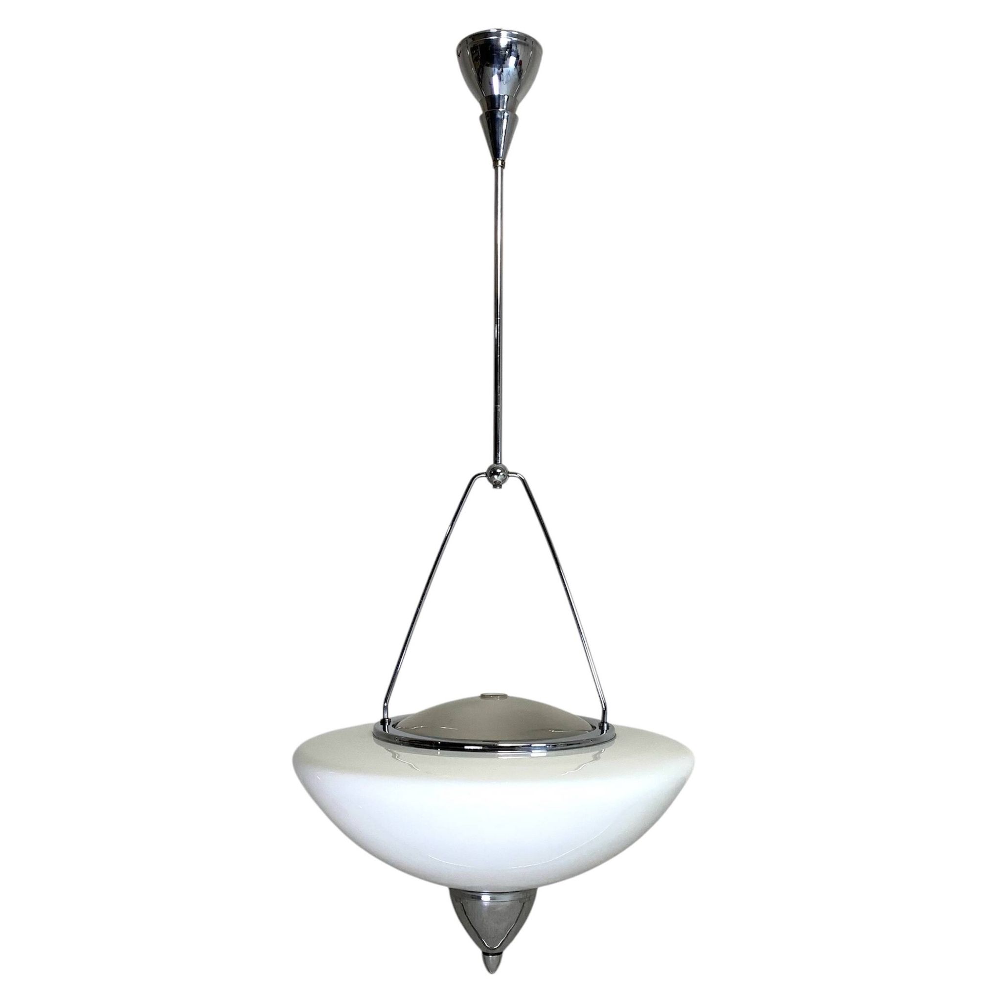 Zeiss Ikon pendant lamp, mirror lamp, 1930s