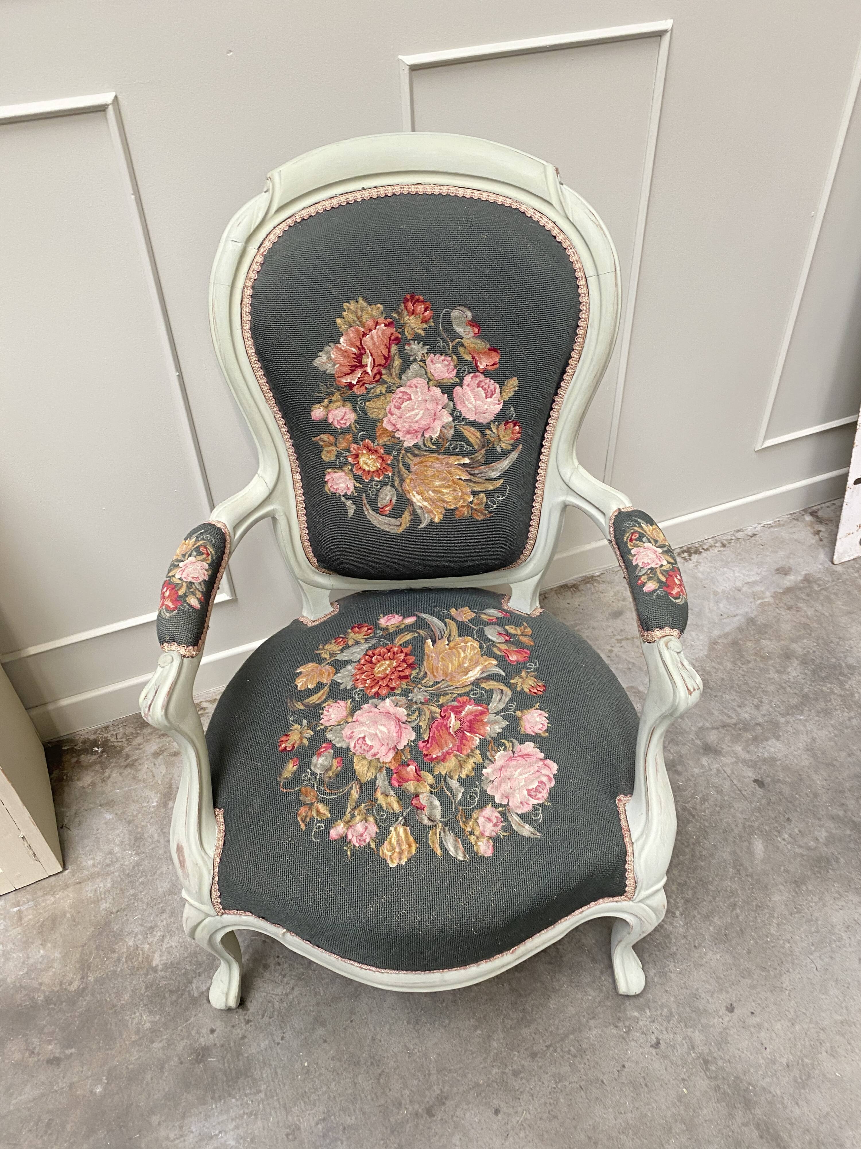 Fauteuil Louis XV rénové