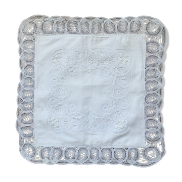 Housse de coussin brodée 31x31cm