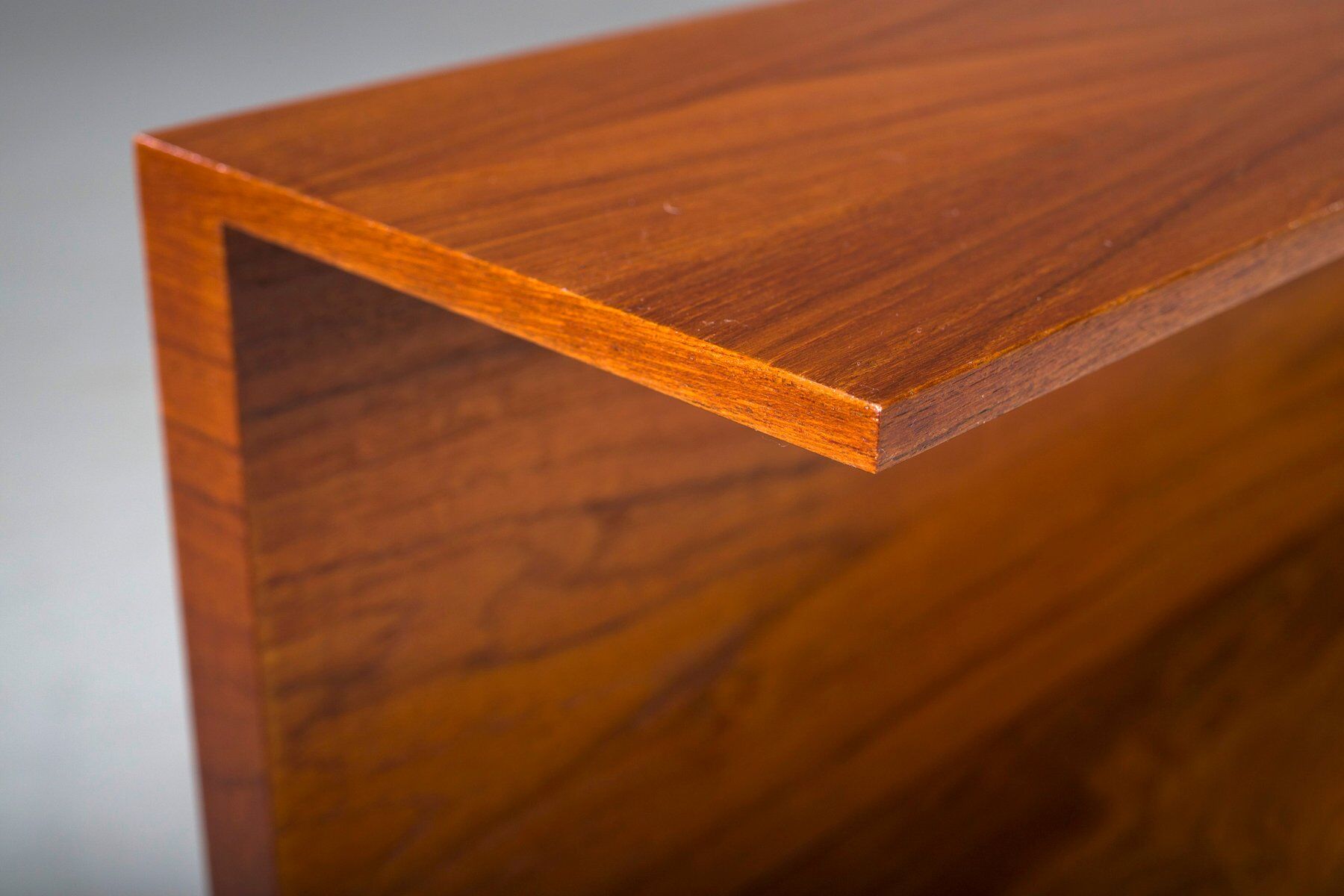 Mid-century modern teak wall shelf by Walter Wirtz for Wilhelm Renz, Germany, 1960s